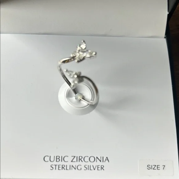 Giani Bernini Butterfly 🦋 Silver Ring with Cubic Zirconia - Picture 2 of 4